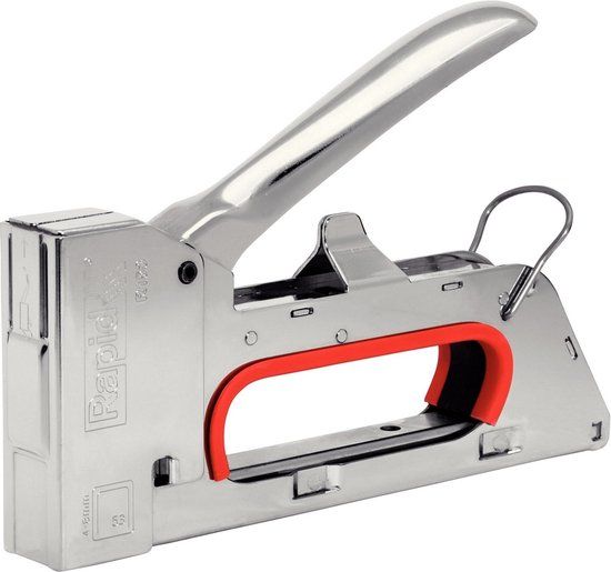 Rapid PRO R153E Nietmachine - Rood/Zilver