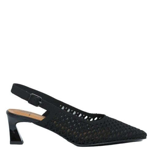 Miss Elastic Flow slingback pumps zwart