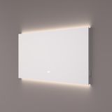 HIPP Design miroir avec éclairage LED indirect en haut et en bas 80 x 70 x 3 cm avec variateur tactile. Chauffage de miroir. Changement de couleur et 2 prises électriques