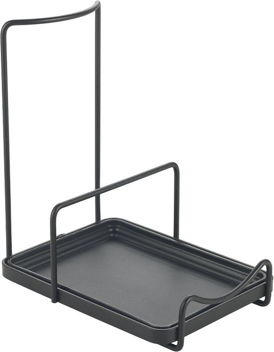 Metaltex Tokyo Line - Pannendeksel / Tablet / Kookboek Houder - Zwart