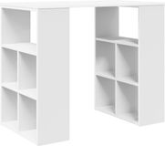 vidaXL Bureau Wit Bewerkt Hout 90 x 50 x 75 cm