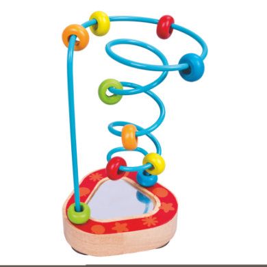 Bino Motorlus met spiegel - blauw/rood