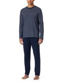 Schiesser Pyjama lang Casual Essentials - Pyjamaset Heren - admiral