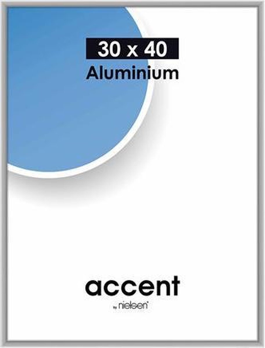 Nielsen Accent 30x40 aluminium zilver mat 52424
