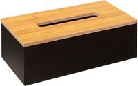 5Five Tissuedoos - 25x13x9 cm - Zwart