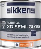 Sikkens Rubbol XD Semi Gloss Wit - 1 liter op kleur - Lakverf - Dekkend - Buiten - Zijdeglans