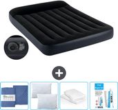 Intex Luchtbed - Pillow Rest Classic - Twijfelaar - 137 x 191 x 25 cm - Blauw - Inclusief pomp, Hoeslaken, Kussen, Reparatieset en Kussenbeschermer