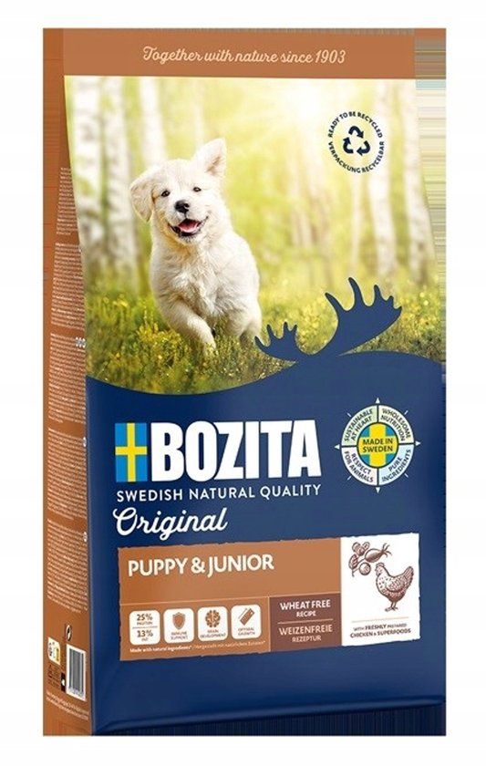 Bozita Original Puppy & Junior Hondenvoer Kip 12 kg
