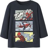 NAME IT Jongens Lange mouwen shirts NMMJARL SPIDER LS NREG TOP NOOS MAR Navy Blazer Katoen/Elastaan
