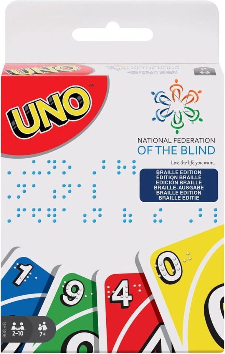 Mattel Games UNO Braille