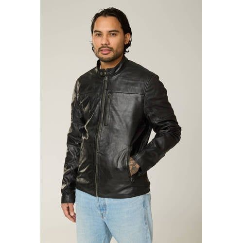 Goosecraft leren jas zwart