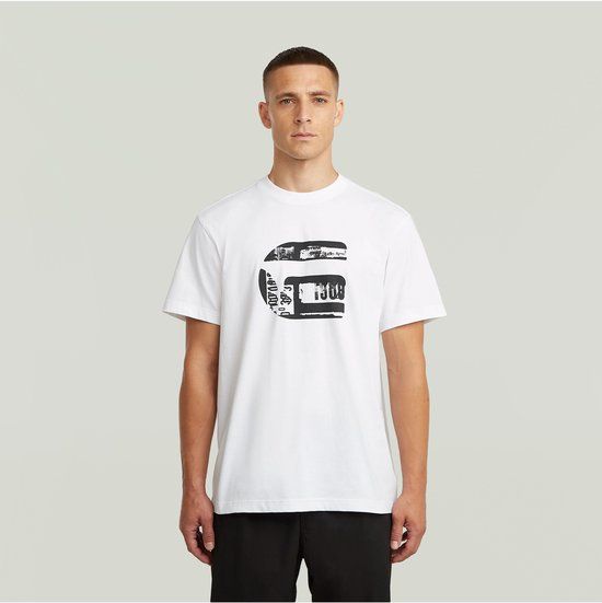 G-Star G Icon Grafisch T-shirt Wit