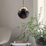 Gubi Lampe suspendue Multi-Lite, Ø 36 cm, chrome/noir