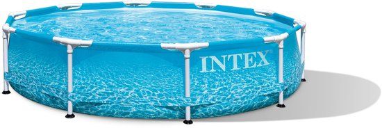 Intex Beachside Metal Frame Pool - Ø 305 x 76 cm - Opzetzwembad