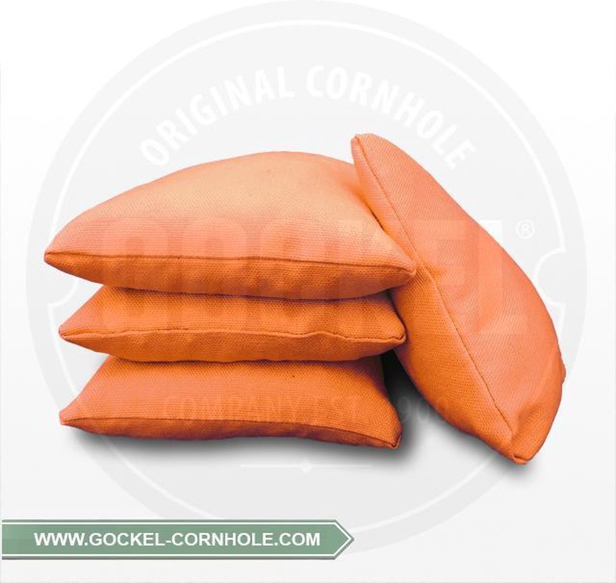 Gockel Original Cornhole 1 set van 4 ORANJE Cornhole Bags / Zakjes (volgens de officiële normen)