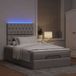 Maison Exclusive - Cadre de lit ottoman avec matelas taupe, 120x190 cm, textile