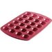 COOX Moule à muffins en silicone 24 pièces, env. Ø 3,5 cm. (rouge)