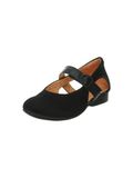 Think! Guad2 Ballerina's voor dames met leren voering, Zwart Combi 0000, 38.5 EU