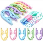 20 stuks reishangers met 12 stuks clips - cruiseschip essentials draagbare opvouwbare kledinghangers reisaccessoires opvouwbaar droogrek voor reizen