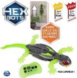 SPIN MASTER Gecko Hex Bots Robot, Télécommandé 2.4 GHz, Rechargeable par USB, Grimpe aux murs