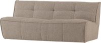 vtwonen Cluster 3-Zits Bank - Bouclé - Khaki Bruin - 81x204x91