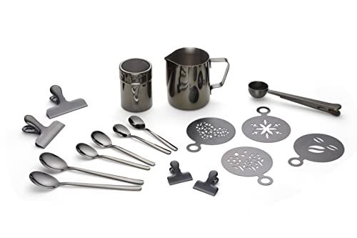 Echtwerk Koffieaccessoireset, 23-delig, zwart