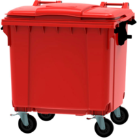 Vepa Bins Afvalcontainer 1100 liter rood VB 719075