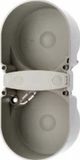 Hager Berker Integro 2-Gang Contact Protection Box Grey