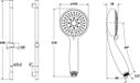Cornat Douchestangset COMISO chroom