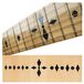 Inlay Diamanten Dammen Inlay Sticker Fret Markers voor Gitaren & Bas - Zwarte Parel