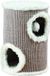 Tonneau griffoir pour chat - 50 cm - 1 pièce - Taupe/Crème