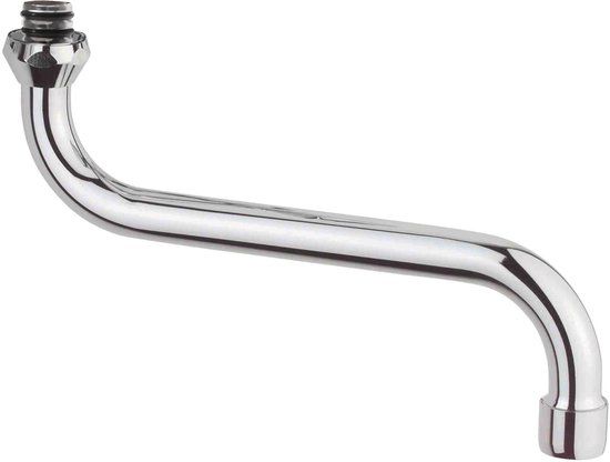 KIRCHHOFF S-Uitloop - 3/4" x 300 mm - Met Straalregelaar - O-Ring
