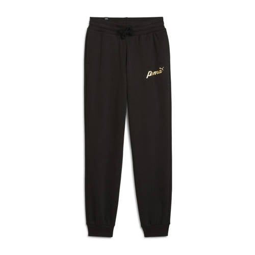 Puma joggingbroek zwart/goudkleurig