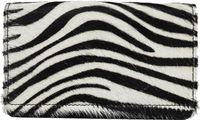 Bear Design Animal Leren Overslagportemonnee - Zebra