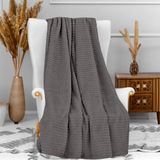 Soleil d'ocre Cocooning microvezel deken 120 x 160 cm grijs