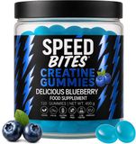 Speed Bites Creatine HCl Gummies – 1600 mg Creatine HCl per dag ≈ 5000 mg creatine monohydraat – suikervrij creatine gummies – spierkracht, energie, herstel – 120 stuks