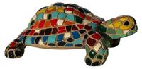 Merkloos Tortue décorative en mosaïque, multicolore, 10 cm