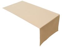 Hoogwaardige Lemos Home Hoogwaardige tafelloper - 100% katoen - Konzept-collectie, kleur en grootte naar keuze (tafelloper - 45 x 120 cm, camel)