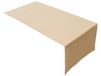Hoogwaardige Lemos Home Hoogwaardige tafelloper - 100% katoen - Konzept-collectie, kleur en grootte naar keuze (tafelloper - 45 x 120 cm, camel)