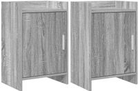 vidaXL Nachtkastjes 2 stuks Grijs Sonoma 40 x 30 x 60 cm Bewerkt hout