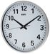 Unity Tejo Extra Grote Wandklok, 38cm Clear Dial Ultra Stille Vegende Handen, Zilver