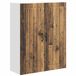 vidaXL Wandkast LUCCA Oud hout 80 x 31 x 100 cm Bewerkt hout