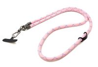 System-S Schouderband, extra dik, voor smartphone hoes van nylon, roze/blauw