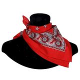 thetru Boerenzakdoek Red Floral Pattern - 63x63 Cm - One Size - Adults and Children