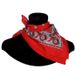 thetru Boerenzakdoek Red Floral Pattern - 63x63 Cm - One Size - Adults and Children