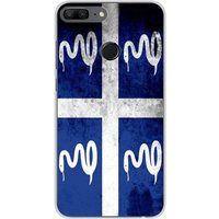 1001 coques Huawei Honor 9 Lite Drapeau Martinique Bedrukt Siliconen Hoesje