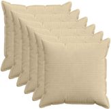 vidaXL - Kussensloop - 6 stuks - HOUTEN - Lichtgroen/Grijs - 70 x 70 cm - corduroy
