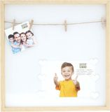 Deknudt Frames magneetbord S68LH1 EA - naturel/wit - hout - 30x30 cm