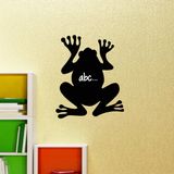 Ambiance Sticker Leisteen schoolbord - Muurstickers, zelfklevend, afwasbaar, silhouet kikker, H 125 x B 100 cm