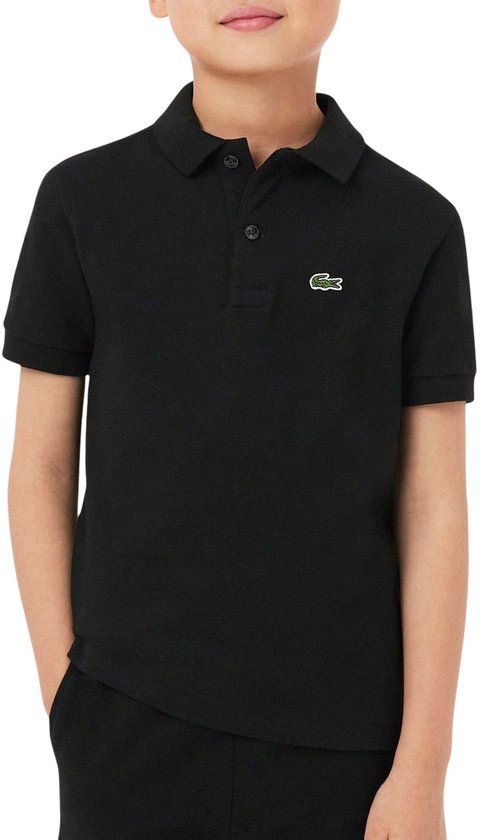 Lacoste Petit Pique SS Polo Jongens Zwart - Maat 164
